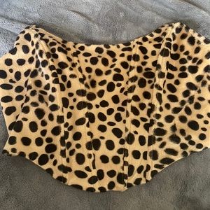 Cheetah print corset top